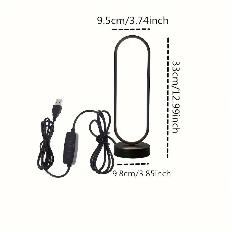 π Stylish Ring LED Night Lamp β 3-Color Dimming Bedside Light for Bedroom & Living Room