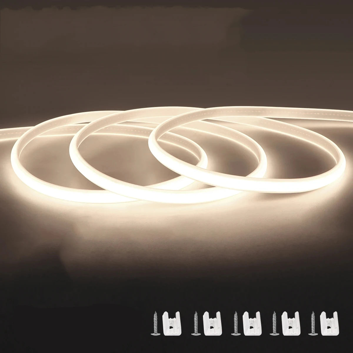 π Super Bright COB LED Strip Light β 110V/220V Waterproof Outdoor Lighting with Power Supply