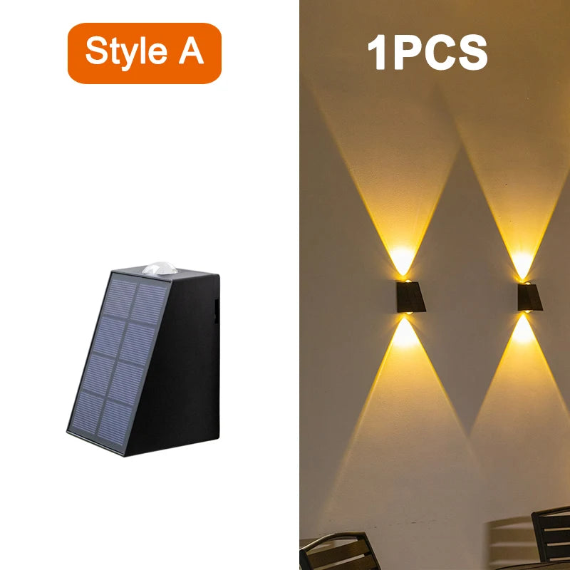 π Solar LED Wall Lights β Waterproof Outdoor Lighting for Patio & Garden