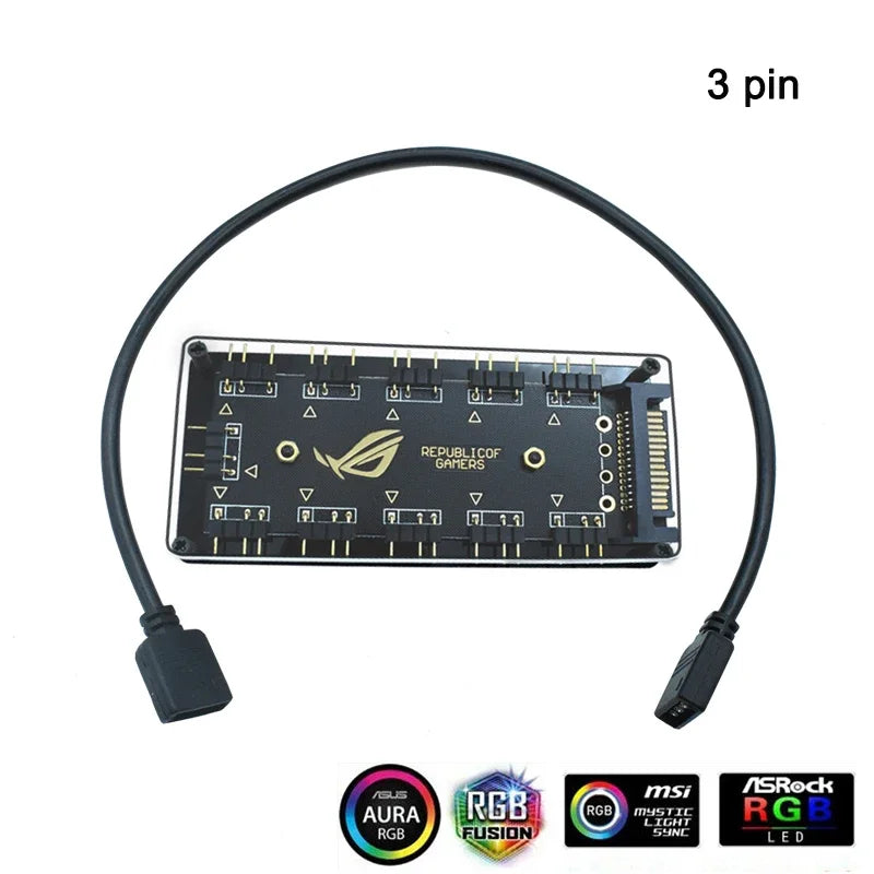 π WS2812B Addressable RGBIC LED Strip β Sync with ASUS Aura, MSI Mystic, Gigabyte Fusion!