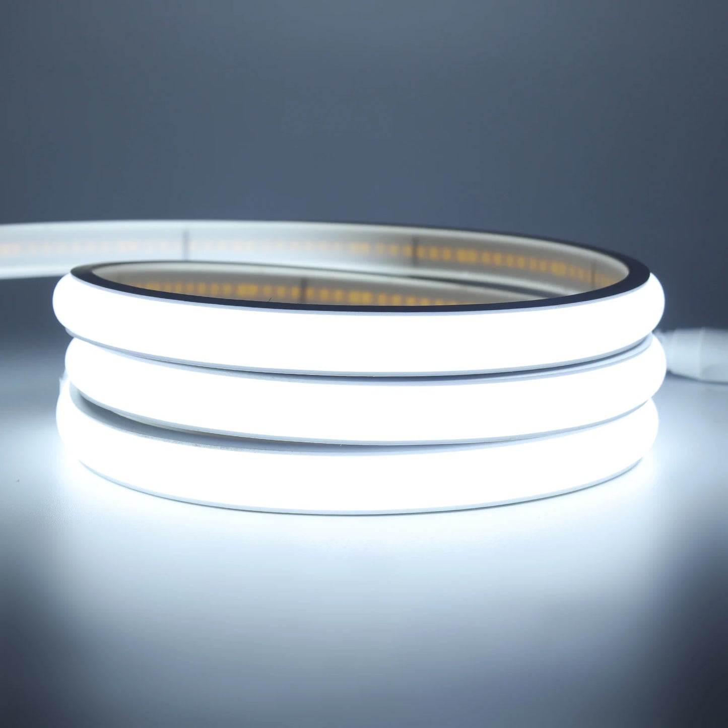 π Waterproof COB LED Strip Light β 12V/24V High-Density 320 LEDs/m Flexible Neon Lighting