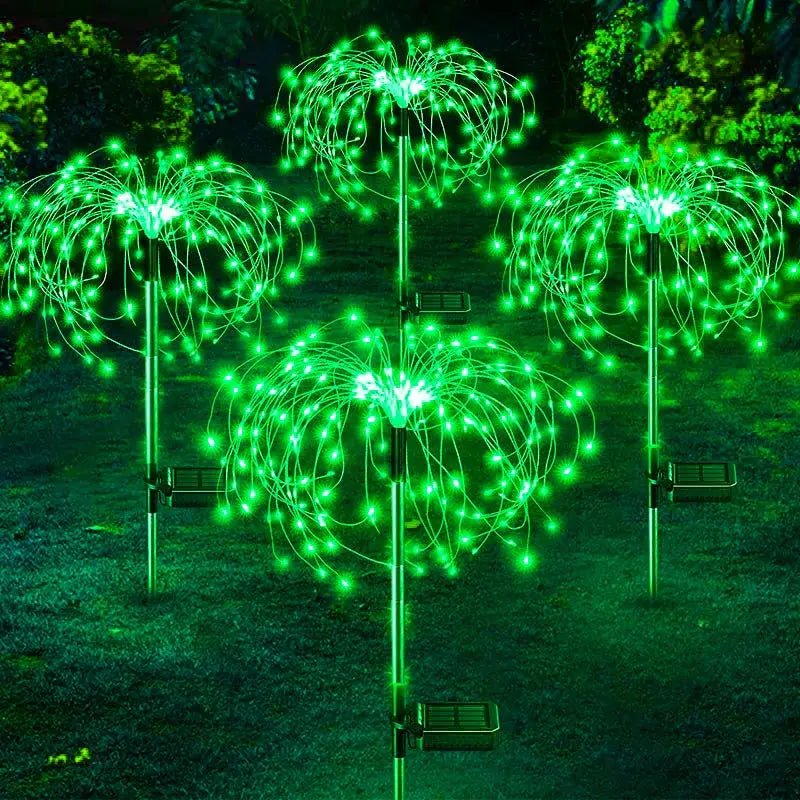 Solar Firework Dandelion Lights – Outdoor Waterproof LED Garden Lamps for a Dreamy Glow