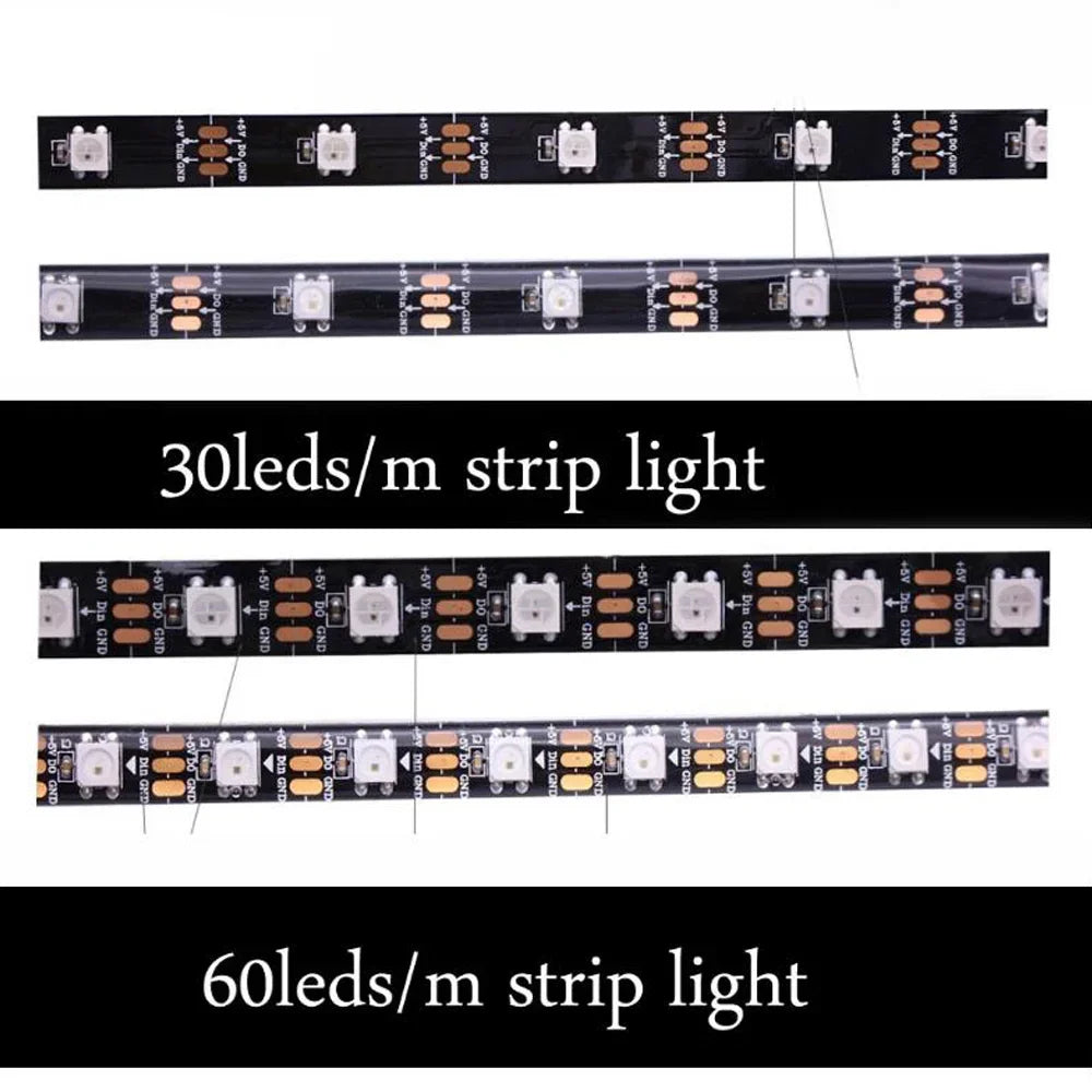 π WS2812B Addressable RGBIC LED Strip β Sync with ASUS Aura, MSI Mystic, Gigabyte Fusion!