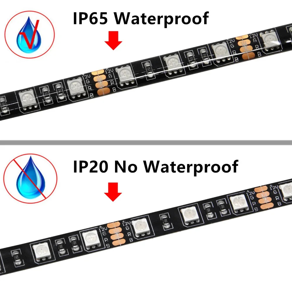 π WS2812B Addressable RGBIC LED Strip β Sync with ASUS Aura, MSI Mystic, Gigabyte Fusion!