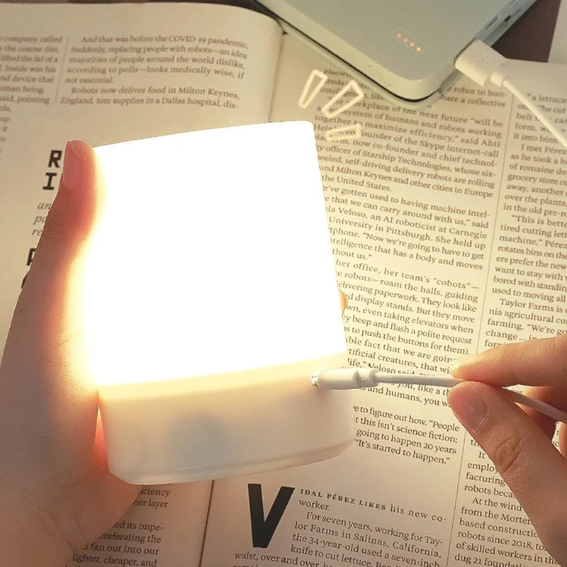 π Touch-Control LED Bedside Lamp β Dimmable & Rechargeable Night Light