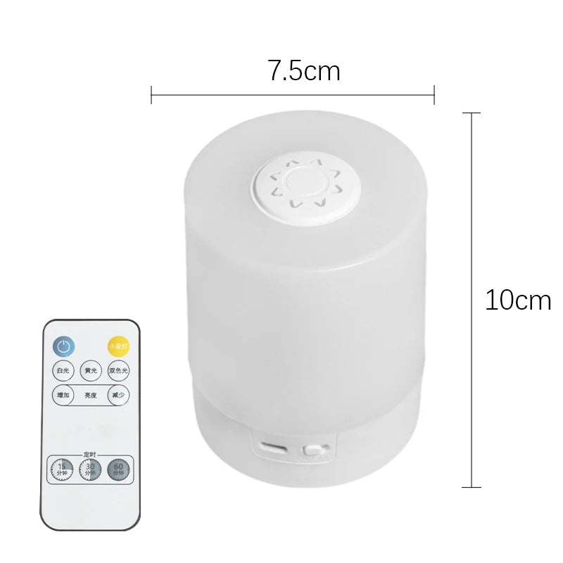 π Touch-Control LED Bedside Lamp β Dimmable & Rechargeable Night Light