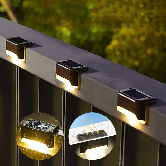 Solar LED Deck Lights β Waterproof Outdoor Step & Stair Lamps for Garden & Patio