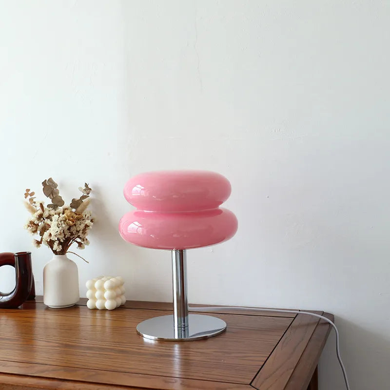 Macaron Glass Table Lamp β Soft Glow for Cozy Nights