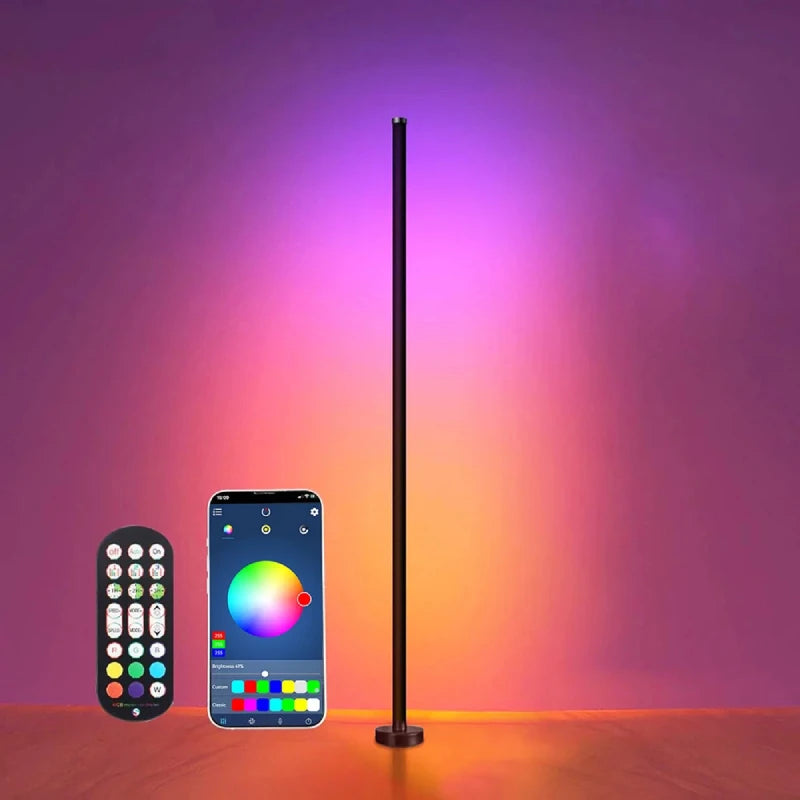 🌈 Smart RGB LED Floor Lamp – Music Sync & APP Control Mood Lighting