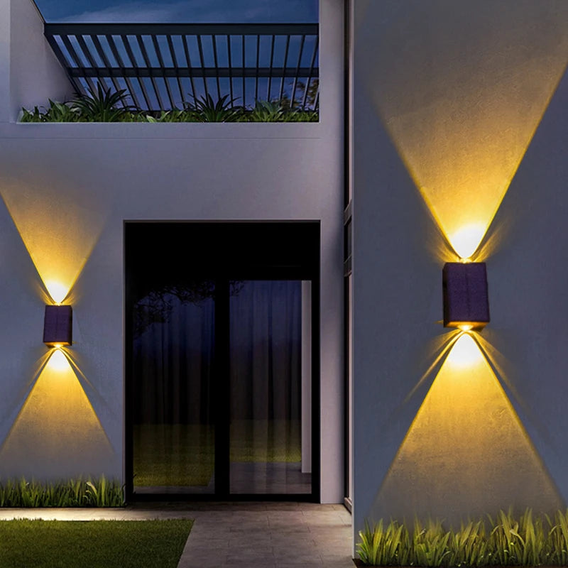 🌞 Solar LED Wall Lights – Waterproof Outdoor Lighting for Patio & Garden