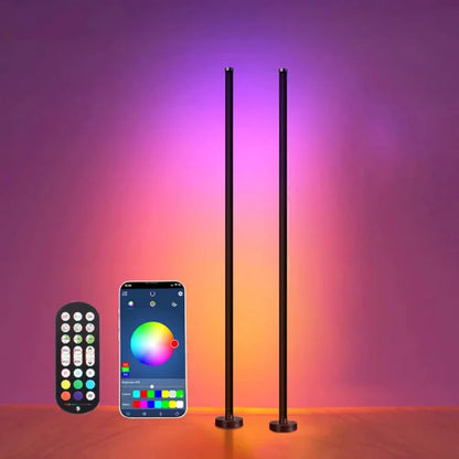 🌈 Smart RGB LED Floor Lamp – Music Sync & APP Control Mood Lighting