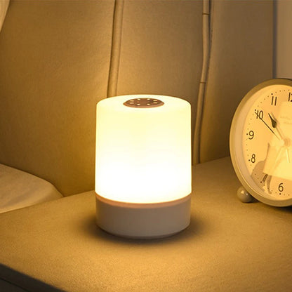 🌙 Touch-Control LED Bedside Lamp – Dimmable & Rechargeable Night Light